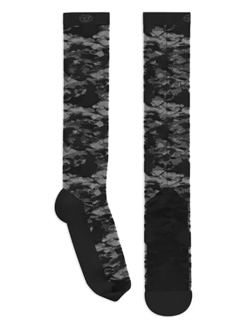 Diesel Skw-Mantra logo-detail socks Black A185130PLBZ