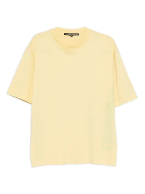 MEGUSTA logo-print cotton T-shirt Yellow MG140301