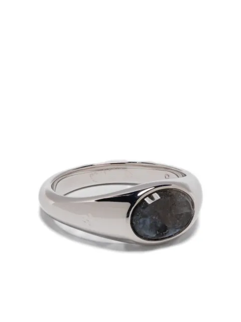 Tom Wood Joe Larvikite ring Silver 101506