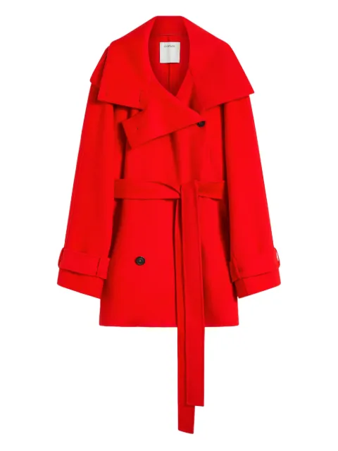 Sportmax belted collar coat Red BOUQUET1234