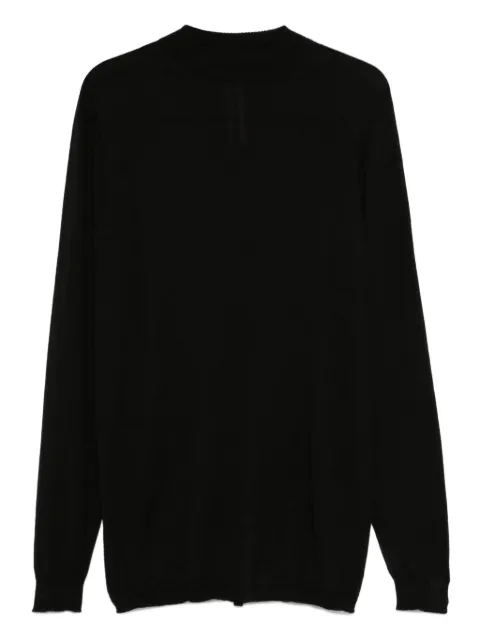 Rick Owens long-sleeved wool T-shirt Black RU02E1625M