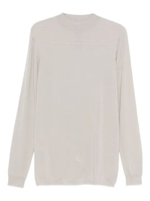 Rick Owens wool long-sleeved T-shirt Grey RU02E1625M