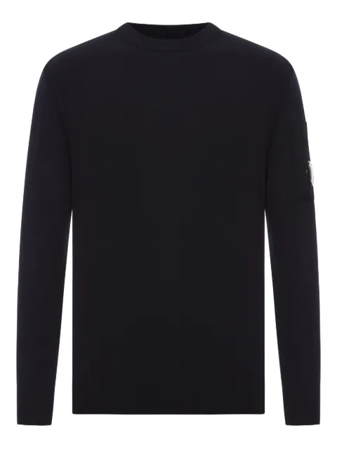 C.P. Company pocket-detail crew-neck sweater Black 19CMKN037A005528A