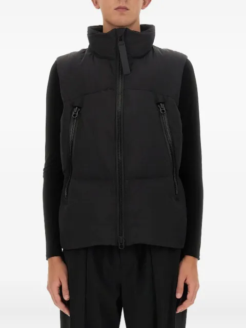 JG1 zip-fastening sleeveless gilet Black JGM02BLACK