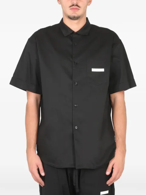 Ih Nom Uh Nit logo-patch short-sleeved shirt Black NMW22202009
