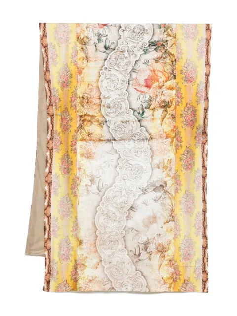 Pierre-Louis Mascia floral-motif scarf Neutrals ALOEWON065X190D