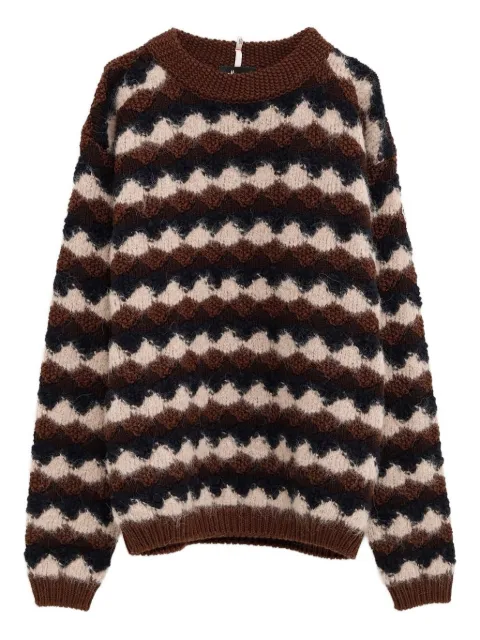 Moncler Grenoble textured sweater Brown K20979C00005M8099