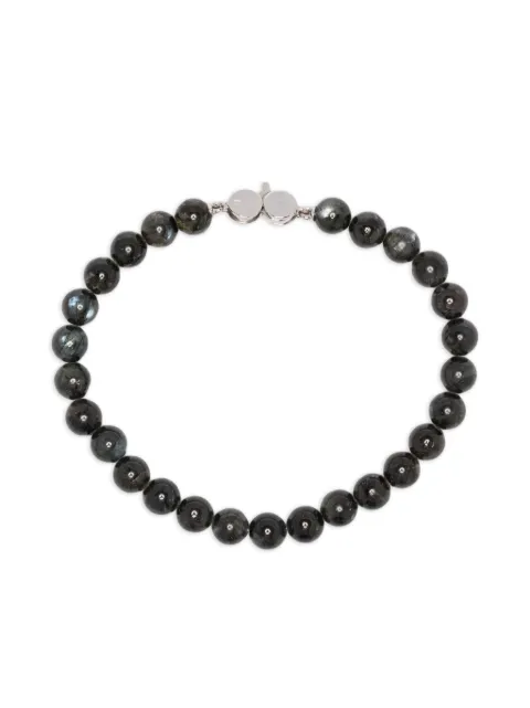 Tom Wood larvikite sterling-silver bracelet Black 101483