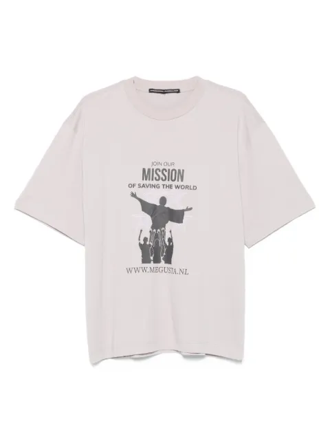 MEGUSTA Recruiter graphic-print T-shirt Grey MG121206