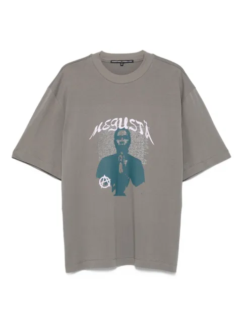 MEGUSTA Prayer graphic-print T-shirt Grey PRAYERGREY