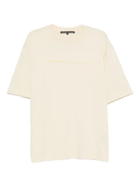 MEGUSTA logo-print T-shirt Neutrals MG160307