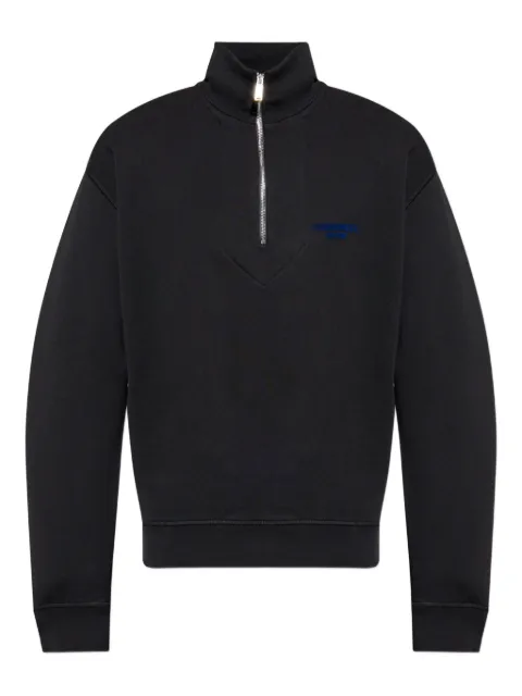 DSQUARED2 logo-embroidered zip-up sweatshirt Black S74GU0886D25015