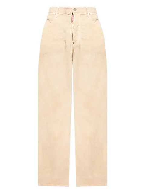 DSQUARED2 corduroy wide-leg trousers Neutrals S74LB1783S53162
