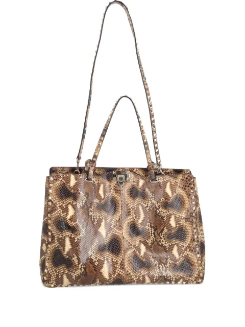 Valentino Garavani Pre-Owned Rockstud tote bag Brown B462516