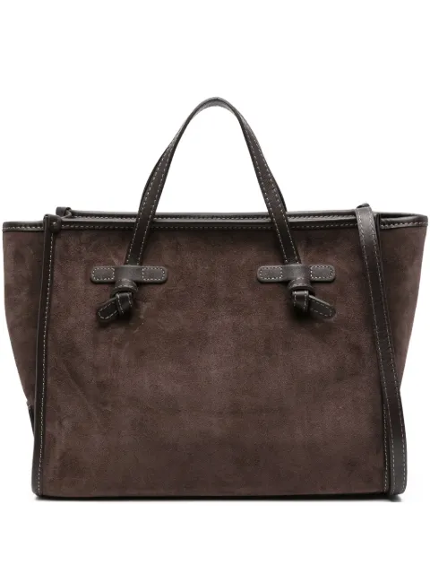 GIANNI CHIARINI medium Miss Marcella 32 suede-finish tote bag Brown BS9762CMPL