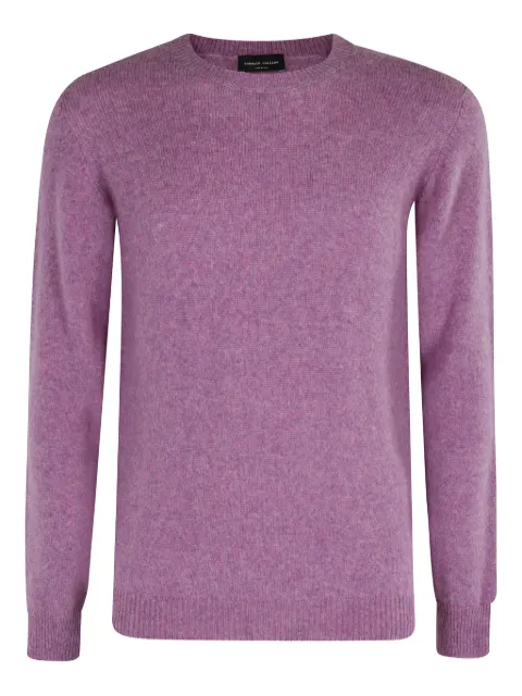 Roberto Collina crew-neck wool sweater Purple 253M40001097