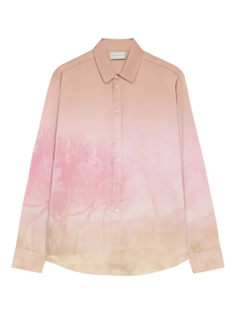 Pierre-Louis Mascia landscape-print shirt Pink ADASTRGUMSCML12451SE