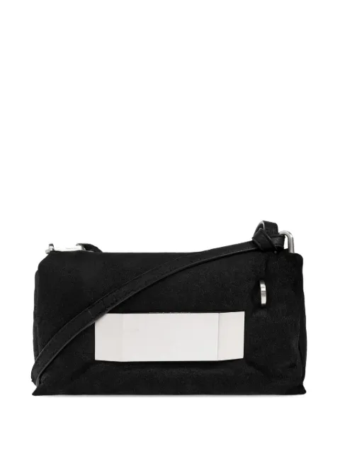 Rick Owens Griffin panelled leather shoulder bag Black RA02E0745LBAPA