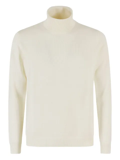 Roberto Collina turtleneck merino sweater Neutrals 253M02203097