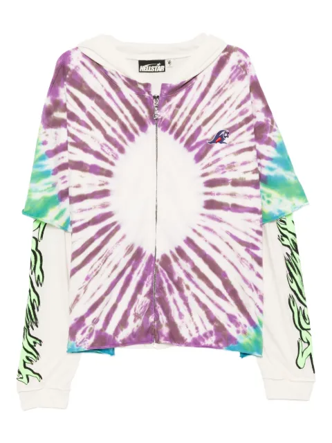 HELLSTAR tie-dye hoodie Purple HSCXZIP01