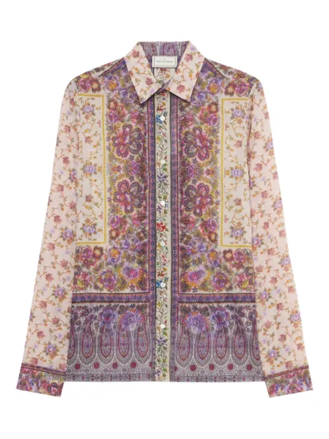 Pierre-Louis Mascia paisley-floral print shirt Neutrals STICHSCML12429CO