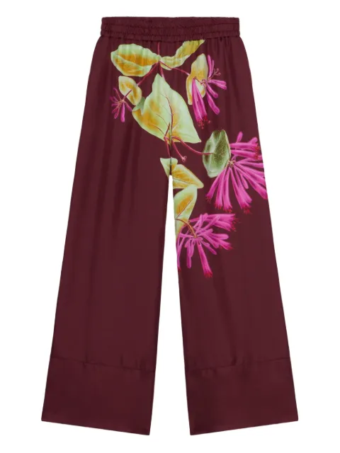 Pierre-Louis Mascia Aloegots floral-print wide-leg trousers Red ALOEGOTSSPT11903SE