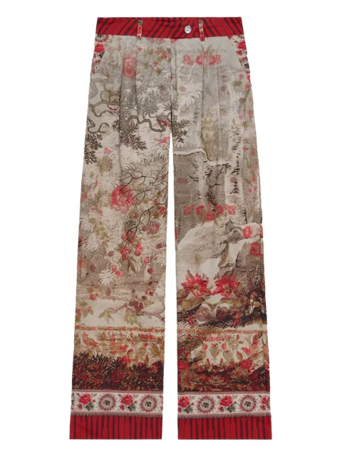 Pierre-Louis Mascia Diomede palazzo pants Neutrals DIOMEDESPT12108CO
