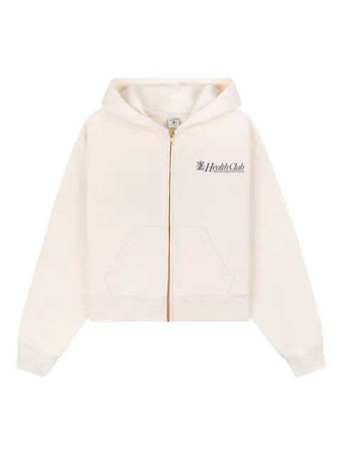 Sporty & Rich Lion Health zip-up hooded top ST068620080CR01