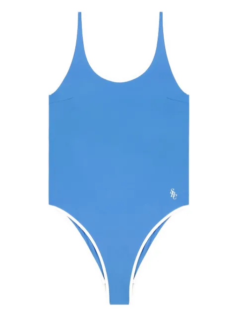 Sporty & Rich Carla swimsuit Blue SM017620302