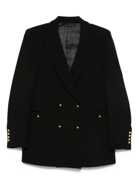 Blazé Milano double-breasted v-neck blazer Black BZEBD19REESSE