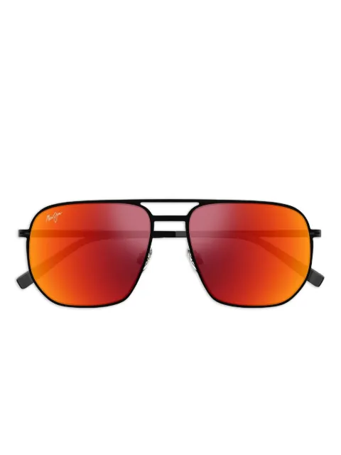Maui Jim Shark’s Cove geometric-frame sunglasses Black MJ0605S