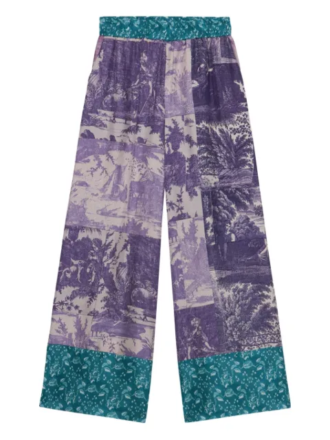 Pierre-Louis Mascia Aloe palazzo pants Purple ALOESPT12450SE