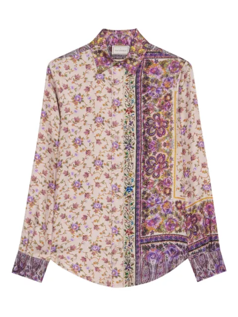 Pierre-Louis Mascia Aloe paisley-print shirt Neutrals ALOESCML11190SE