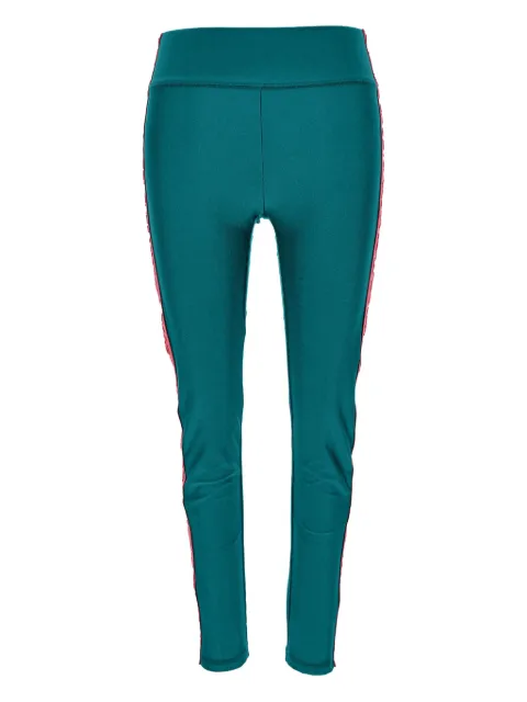 Versace Jeans Couture embossed-logo leggings Blue 79HAC114N0008