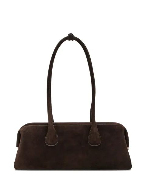 Osoi suede top-handle shoulder bag Brown 25FB010132273