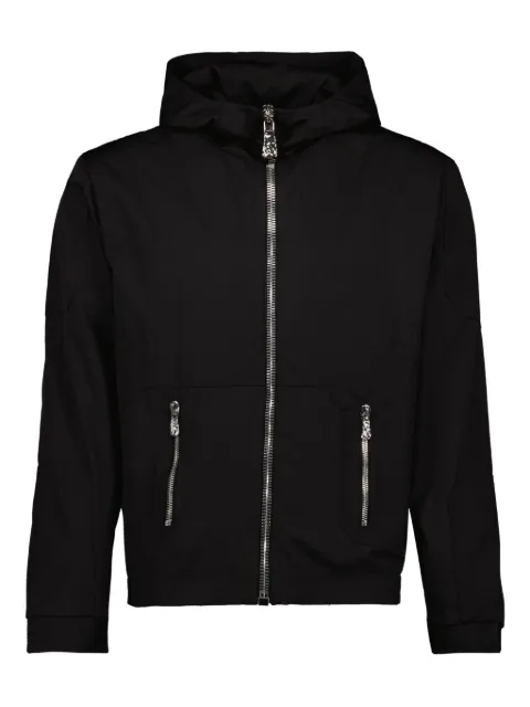 L8 Studio hooded zip-front jacket Black L8FW202402280301