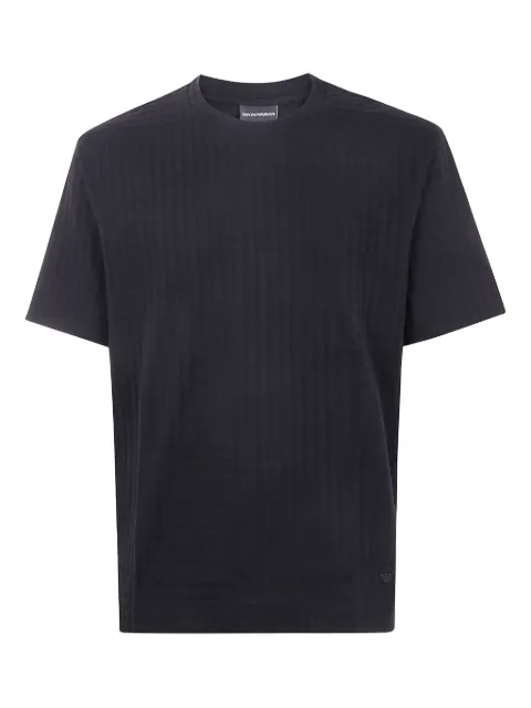 Emporio Armani textured T-shirt Black EM003011AF10762