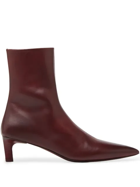 Marsèll Aculeo Basalt pointed-toe kitten-heel boots Brown MW8272P011