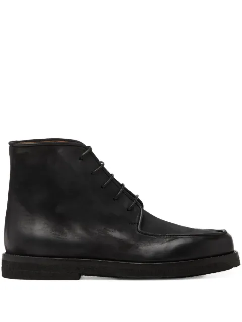 Marsèll lace-up leather desert boots Black MM4855P022