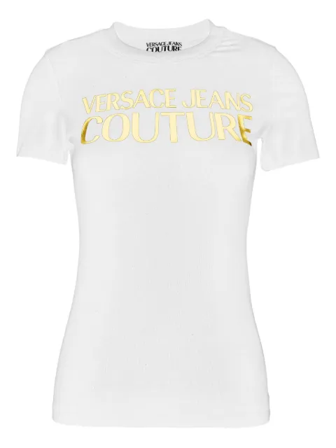 Versace Jeans Couture logo-print T-shirt White 79HAHT02