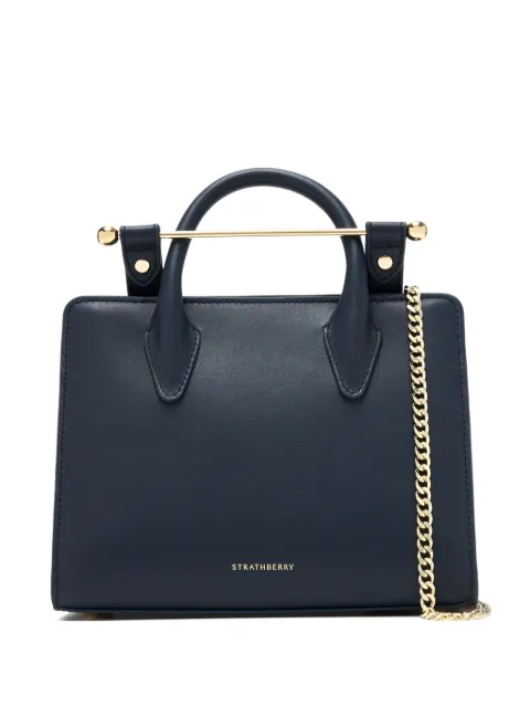 Strathberry bar-top chain tote bag Blue 20252008150137