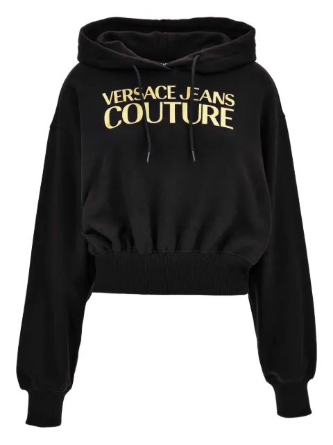 Versace Jeans Couture logo-emblem hoodie 79HAIT02CF01T
