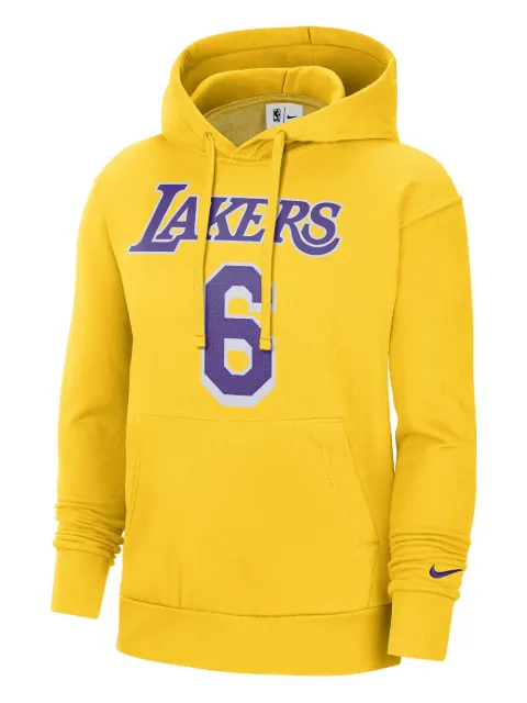 Nike NBA La Lakers Lebron James #6 hoodie Yellow DB1181