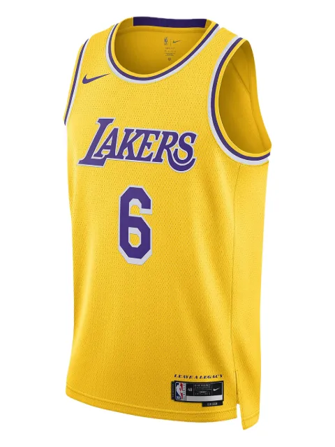 Nike NBA La Lakers Icon Edition Lebron James 2022/23 jersey Yellow DN2009