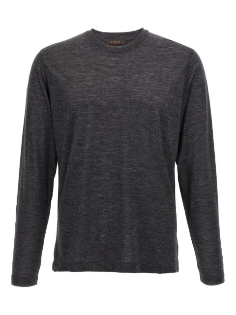Zanone crew-neck long-sleeves T-shirt Grey 815234ZM232