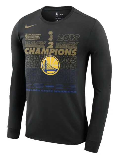 Nike NBA GSW 2018 "Finals Champions Locker Room" T-shirt Black 490522