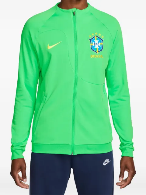 Nike Brazil Academy Pro Knit Soccer sweatshirt Green DH4741