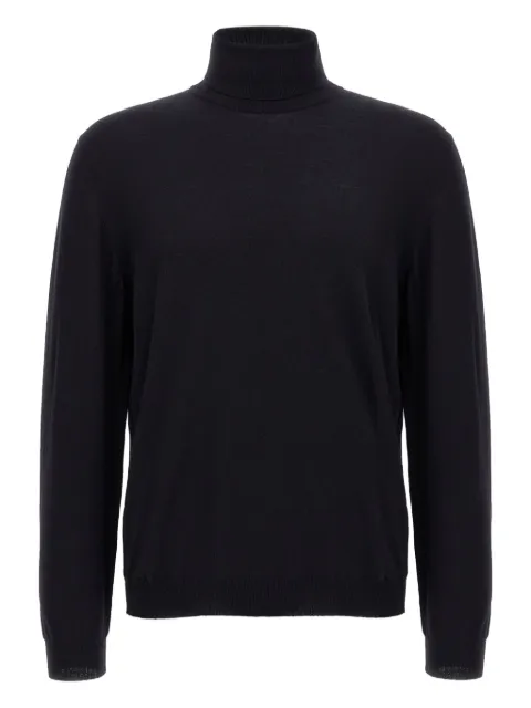 Zanone turtleneck cuffed-sleeve sweater Blue 810195Z0290