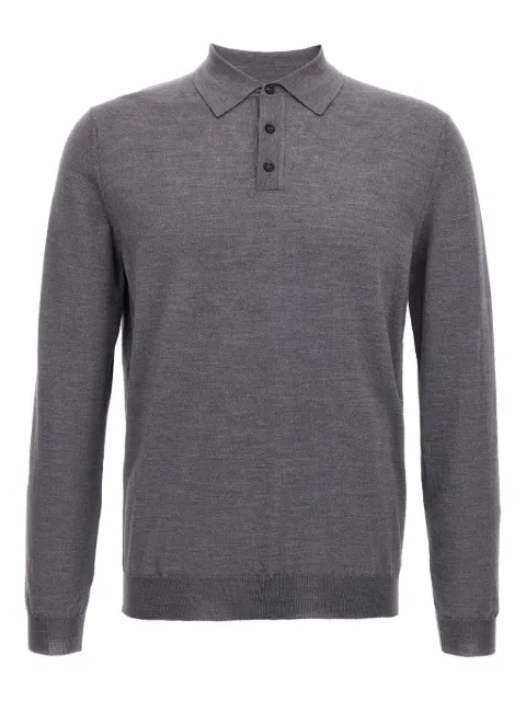 Zanone fine-knit polo shirt Grey 810232Z0290