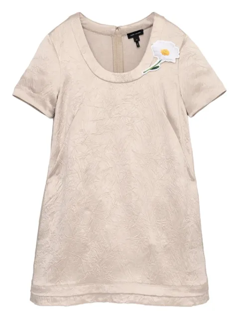 Marc Jacobs flower-embellished dress Neutrals 2F5RDR088W09252